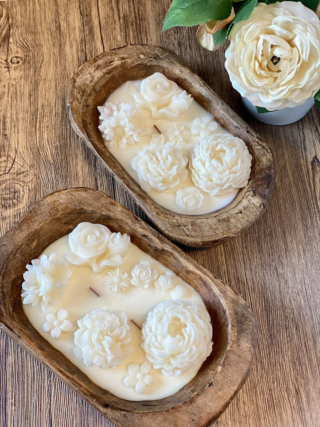 Botanical Garden Scented Dough Bowl Candle - countrycottagebarn
