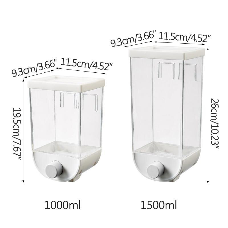 Wall - Mounted Kitchen Multi - Grain Sealed Jars - countrycottagebarn