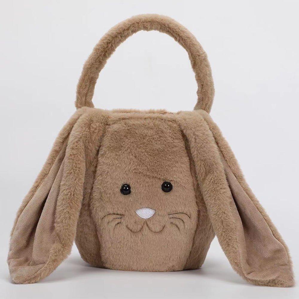 Easter Plush Jackrabbit Gift Bag Basket - countrycottagebarn