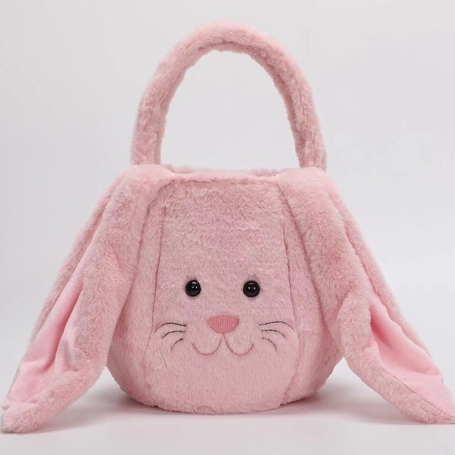 Easter Plush Jackrabbit Gift Bag Basket - countrycottagebarn