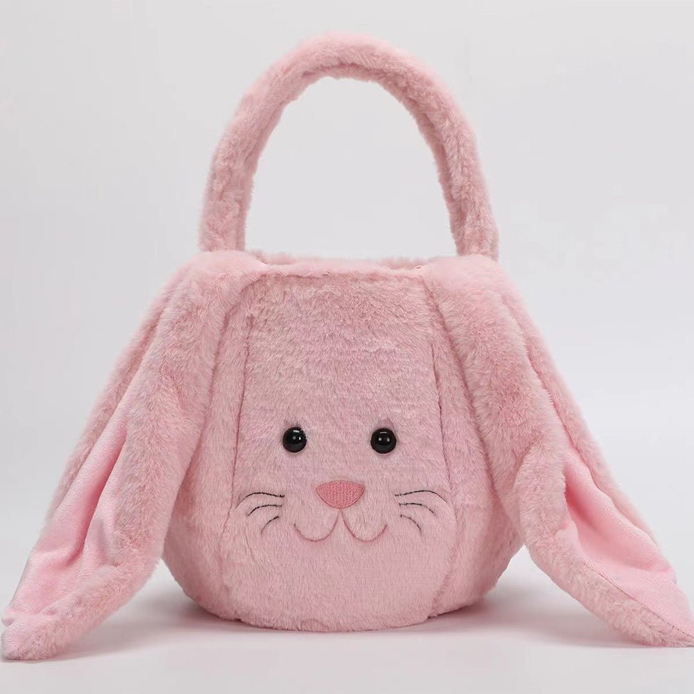 Easter Plush Jackrabbit Gift Bag Basket - countrycottagebarn