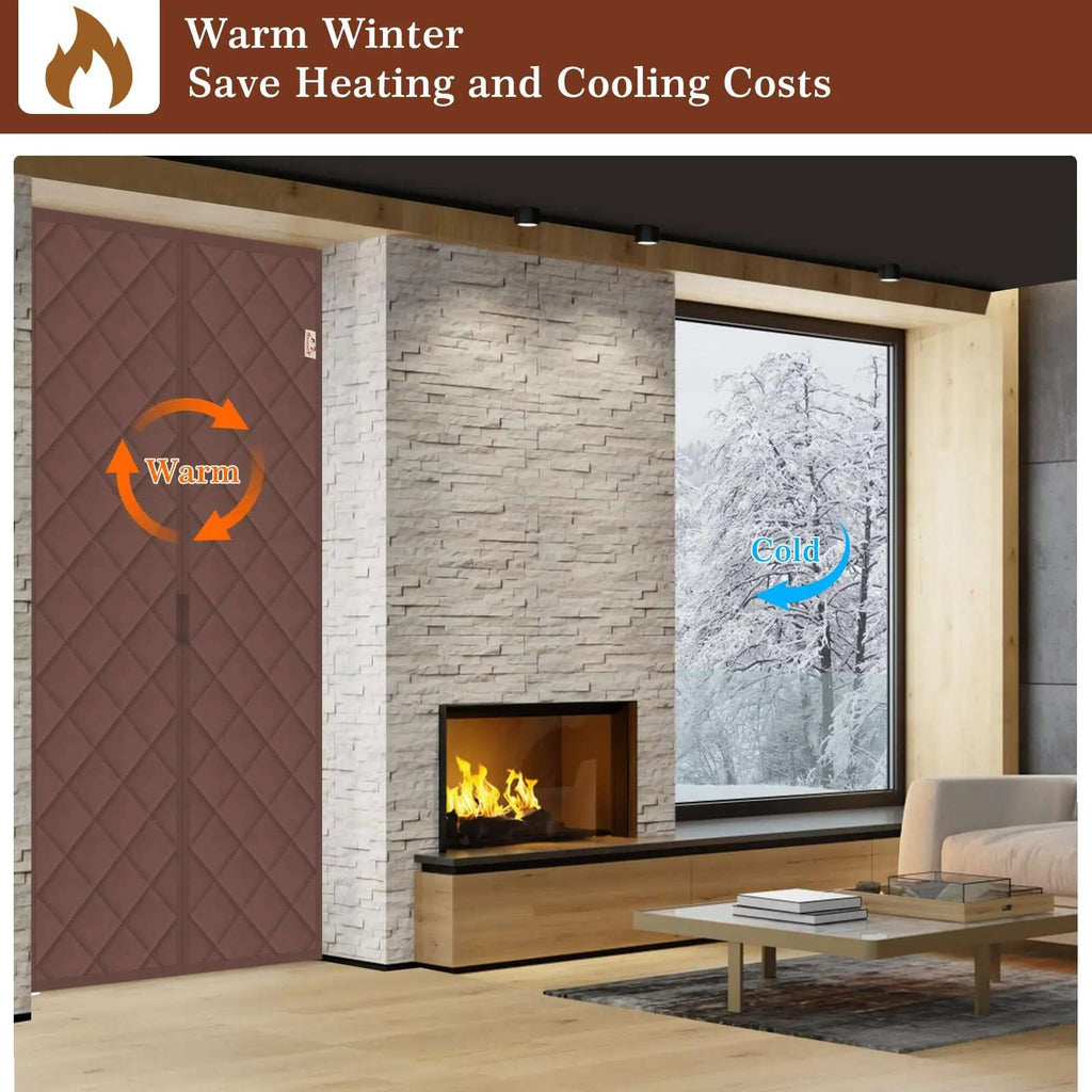 Winter Magnetic Door Curtain - countrycottagebarn