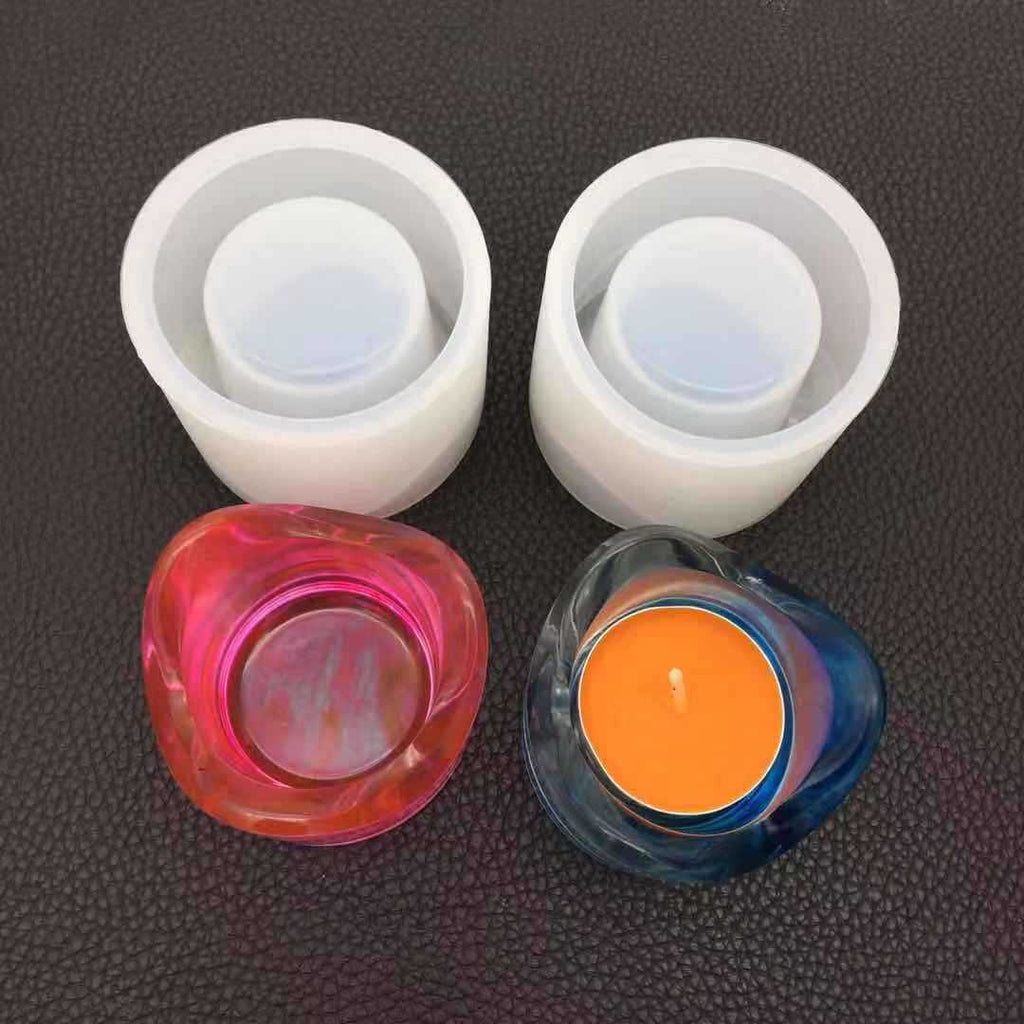 Crystal Epoxy Molds, Silicone Mold, Candle Holder - countrycottagebarn