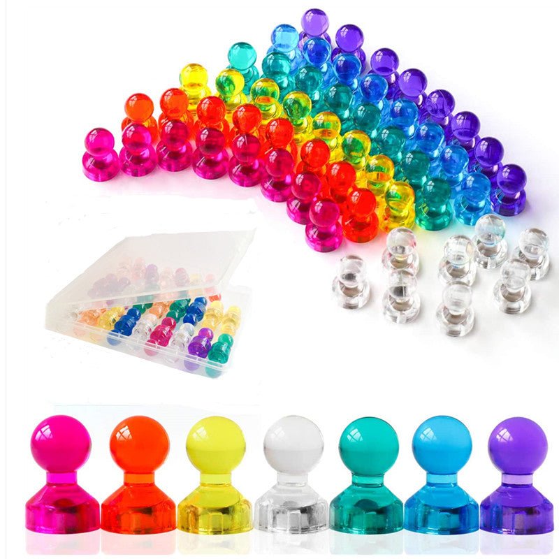 Colorful Magnetic Push Pins - countrycottagebarn