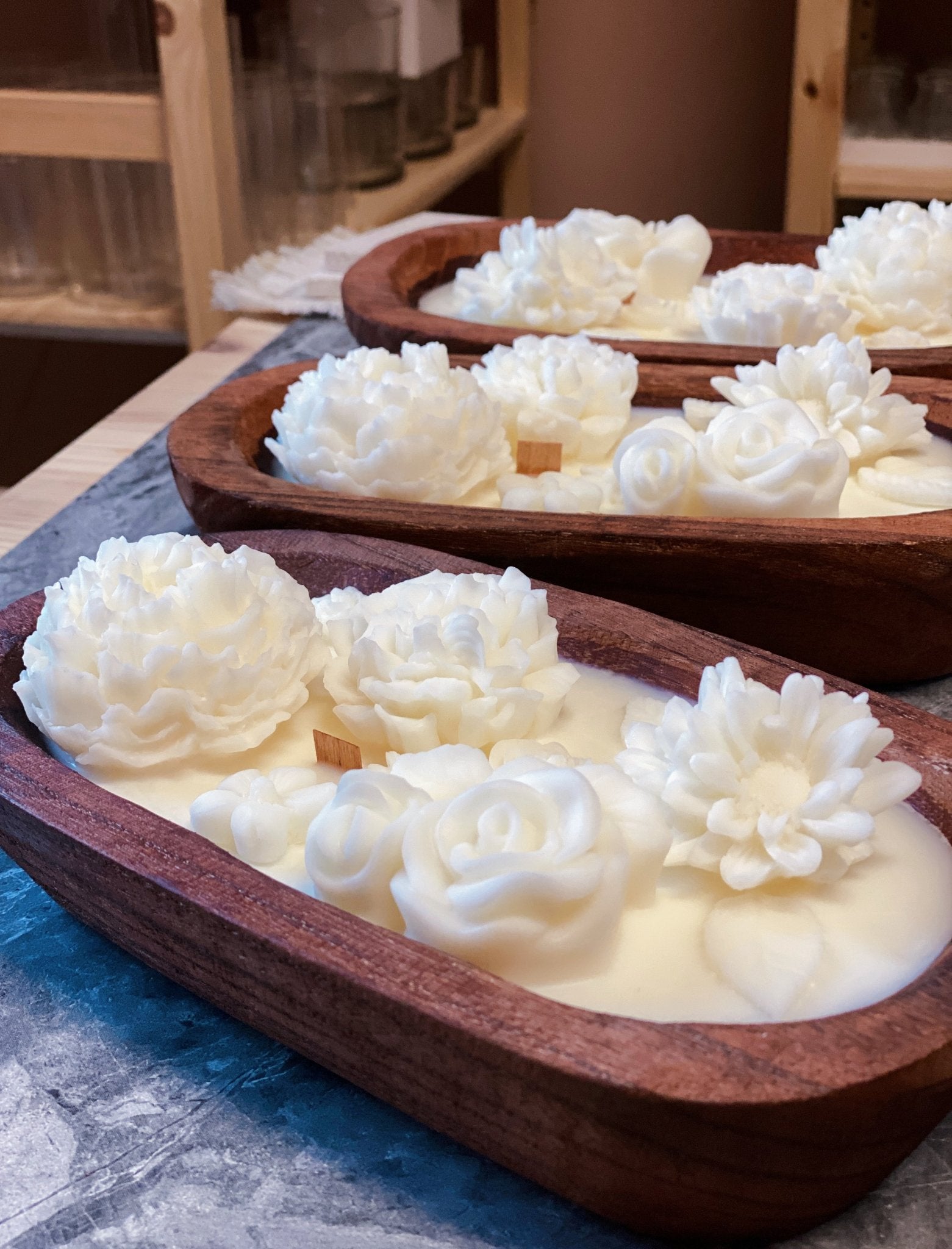 Botanical Garden Scented Dough Bowl Candle - countrycottagebarn