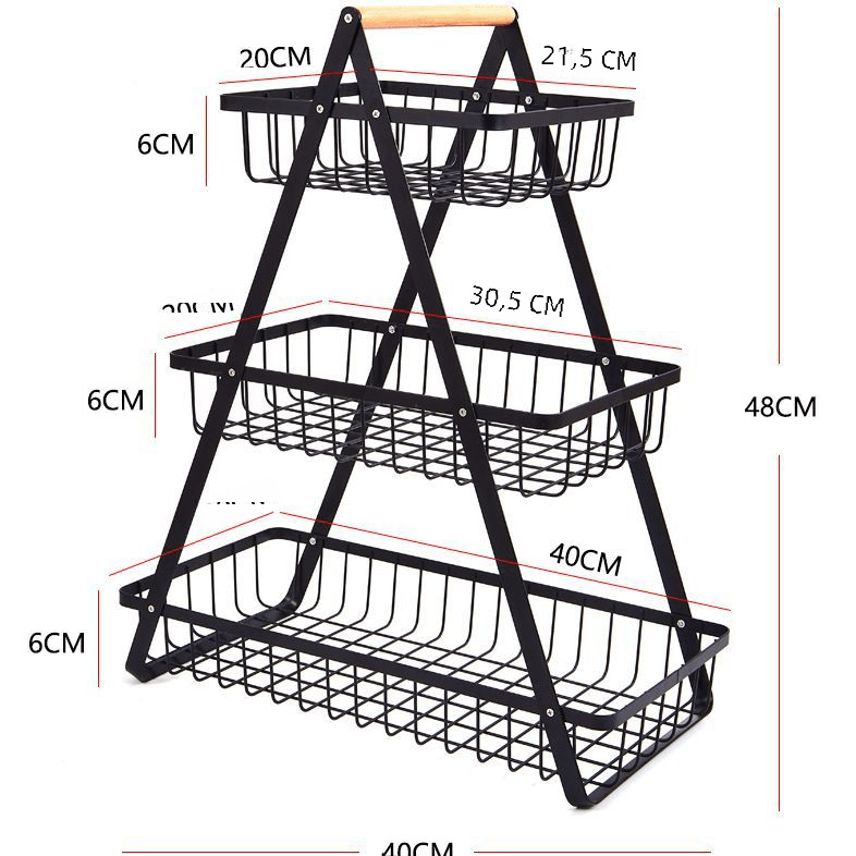 Nordic Iron Fruit Basket - countrycottagebarn