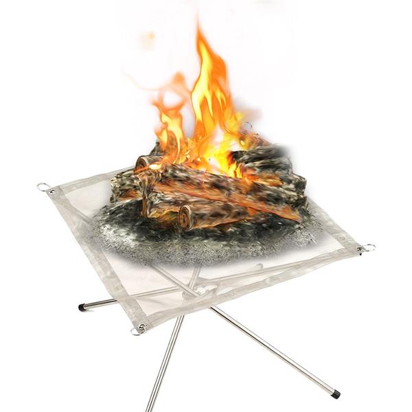 Outdoor Fire Pit and BBQ Grill - countrycottagebarn