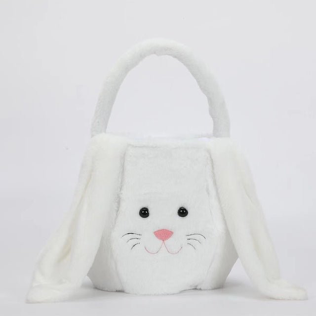Easter Plush Jackrabbit Gift Bag Basket - countrycottagebarn