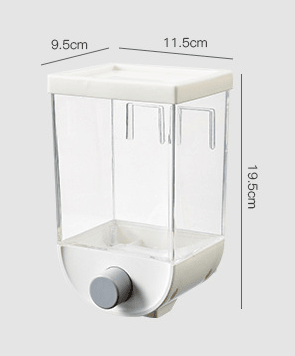 Wall - Mounted Kitchen Multi - Grain Sealed Jars - countrycottagebarn