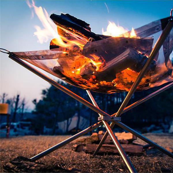 Outdoor Fire Pit and BBQ Grill - countrycottagebarn