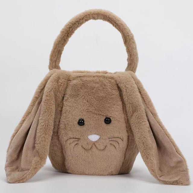 Easter Plush Jackrabbit Gift Bag Basket - countrycottagebarn