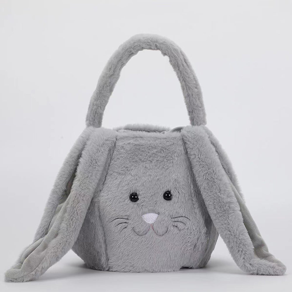 Easter Plush Jackrabbit Gift Bag Basket - countrycottagebarn