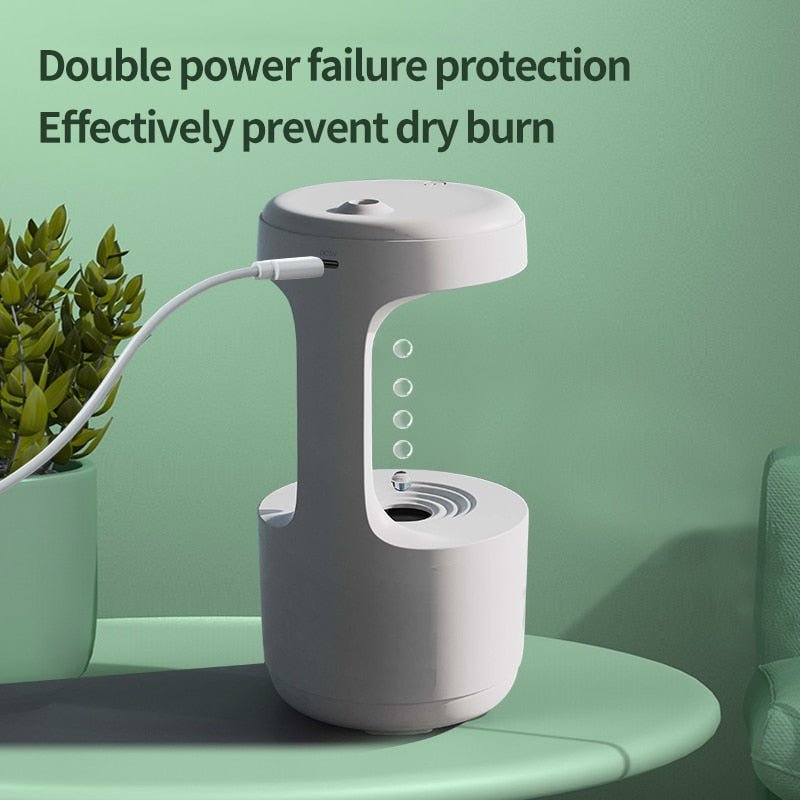LED Water Drop Humidifier Diffuser - countrycottagebarn