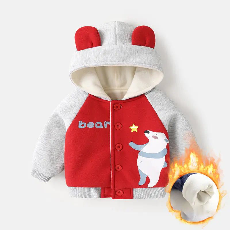 Baby Fleece Hooded Jacket for Boys and Girls Winter - countrycottagebarn