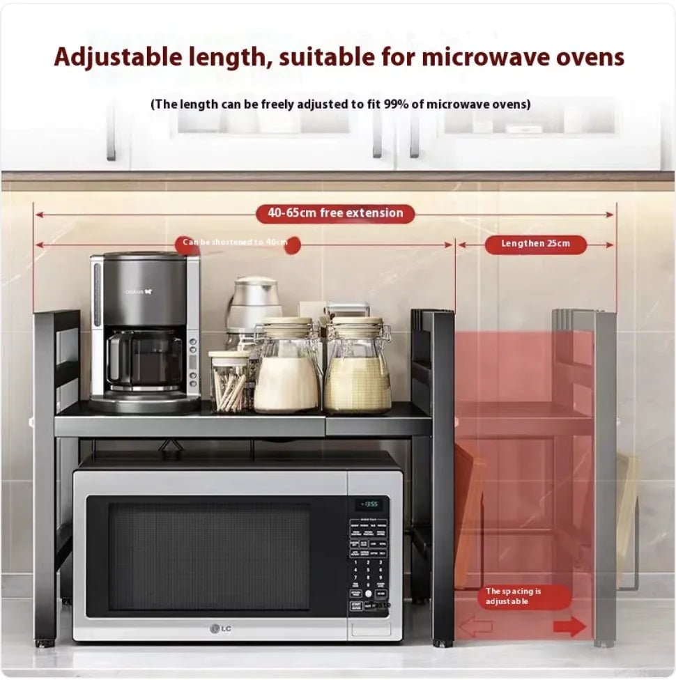 Retractable Microwave Oven Shelf - countrycottagebarn