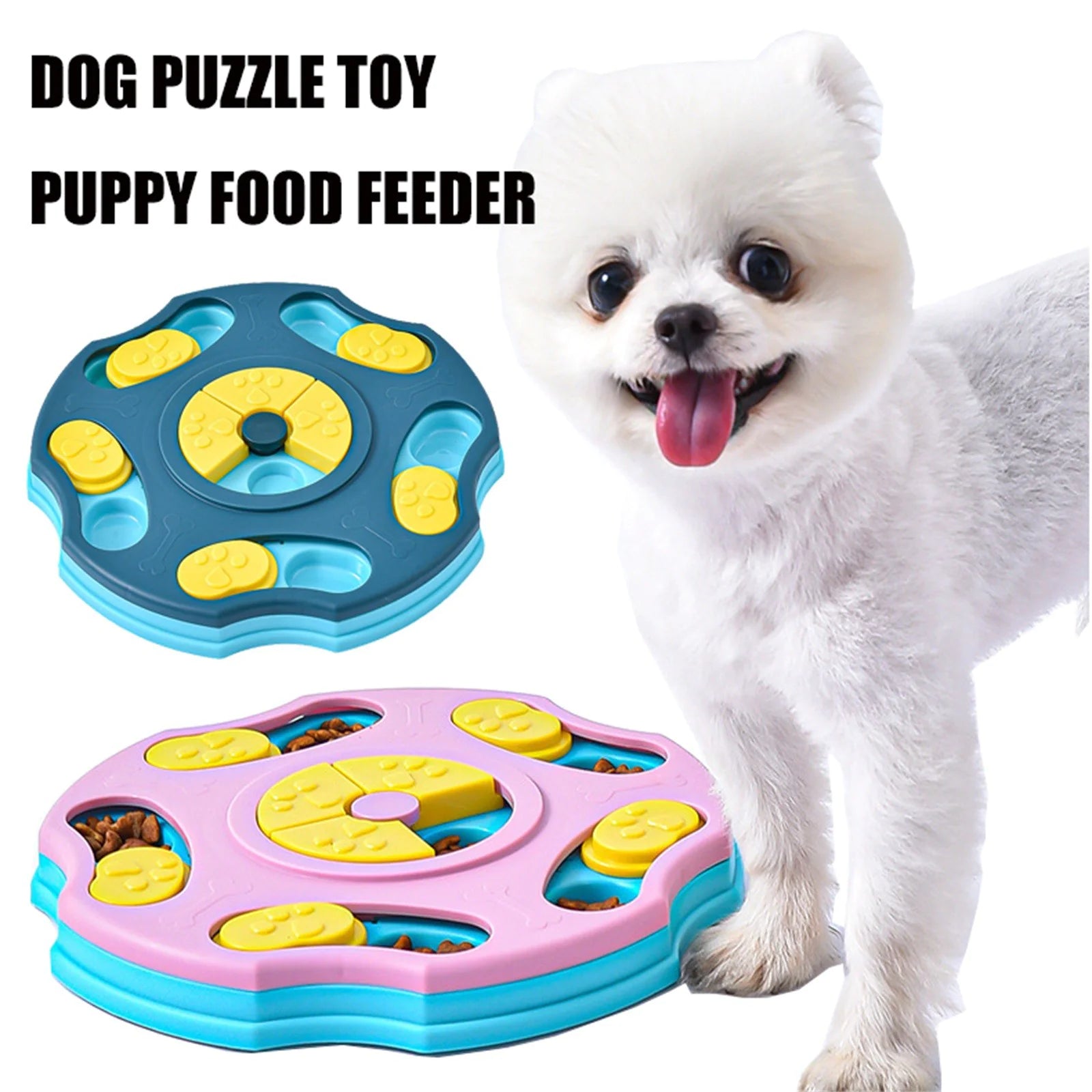 Interactive Dog Food Puzzle Bowl - countrycottagebarn