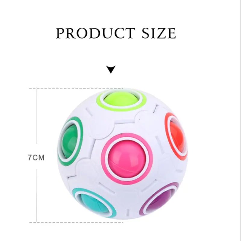 Rainbow Cube Ball Stress Toy - countrycottagebarn