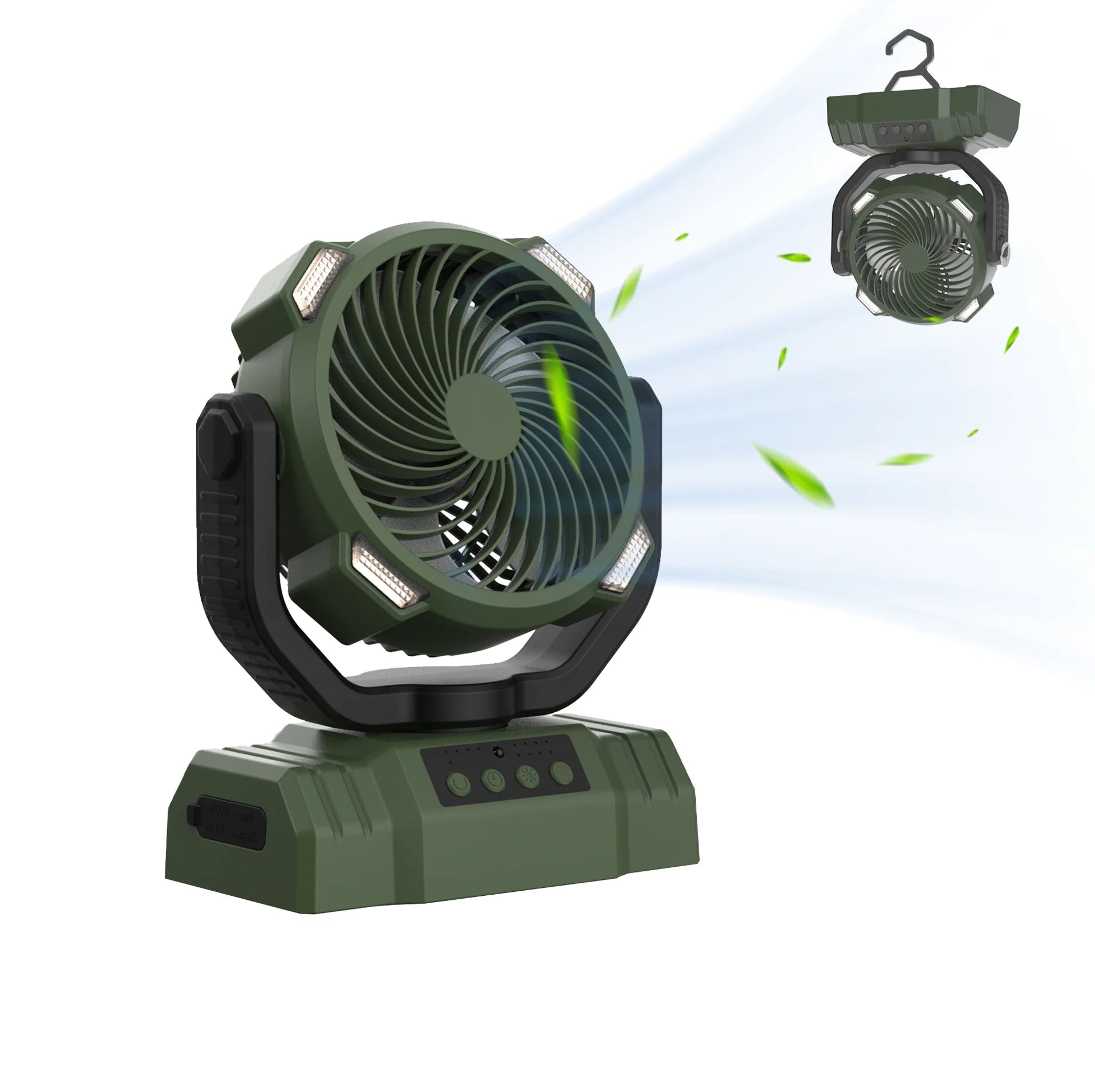 Outdoor Household Power Bank LED Light Camping Fan - countrycottagebarn