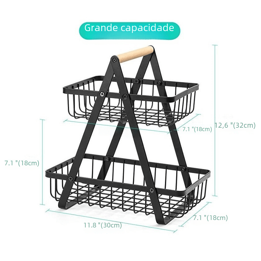 Nordic Iron Fruit Basket - countrycottagebarn
