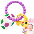 NPET Easter Baby Teething Toy Cute Easter Egg & Hen Colorful Teetning Toy Baby Toy 3 - 12 Months Infant Teething Toy Baby Easter Birthday for Baby Teething Toy with Easter Egg Easter Toy - countrycottagebarn