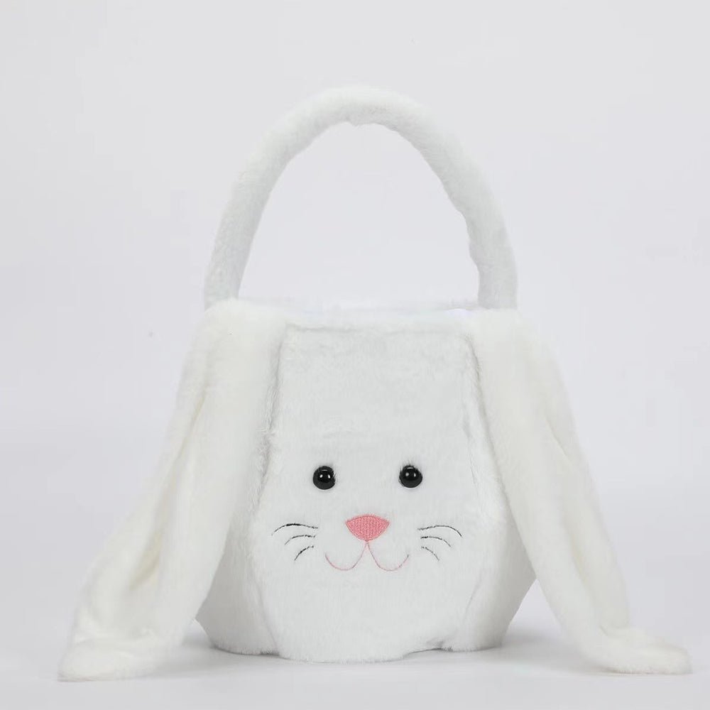 Easter Plush Jackrabbit Gift Bag Basket - countrycottagebarn