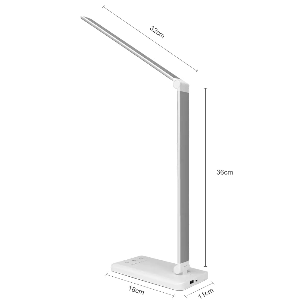 5 - Level Adjustable LED Desk Lamp - countrycottagebarn