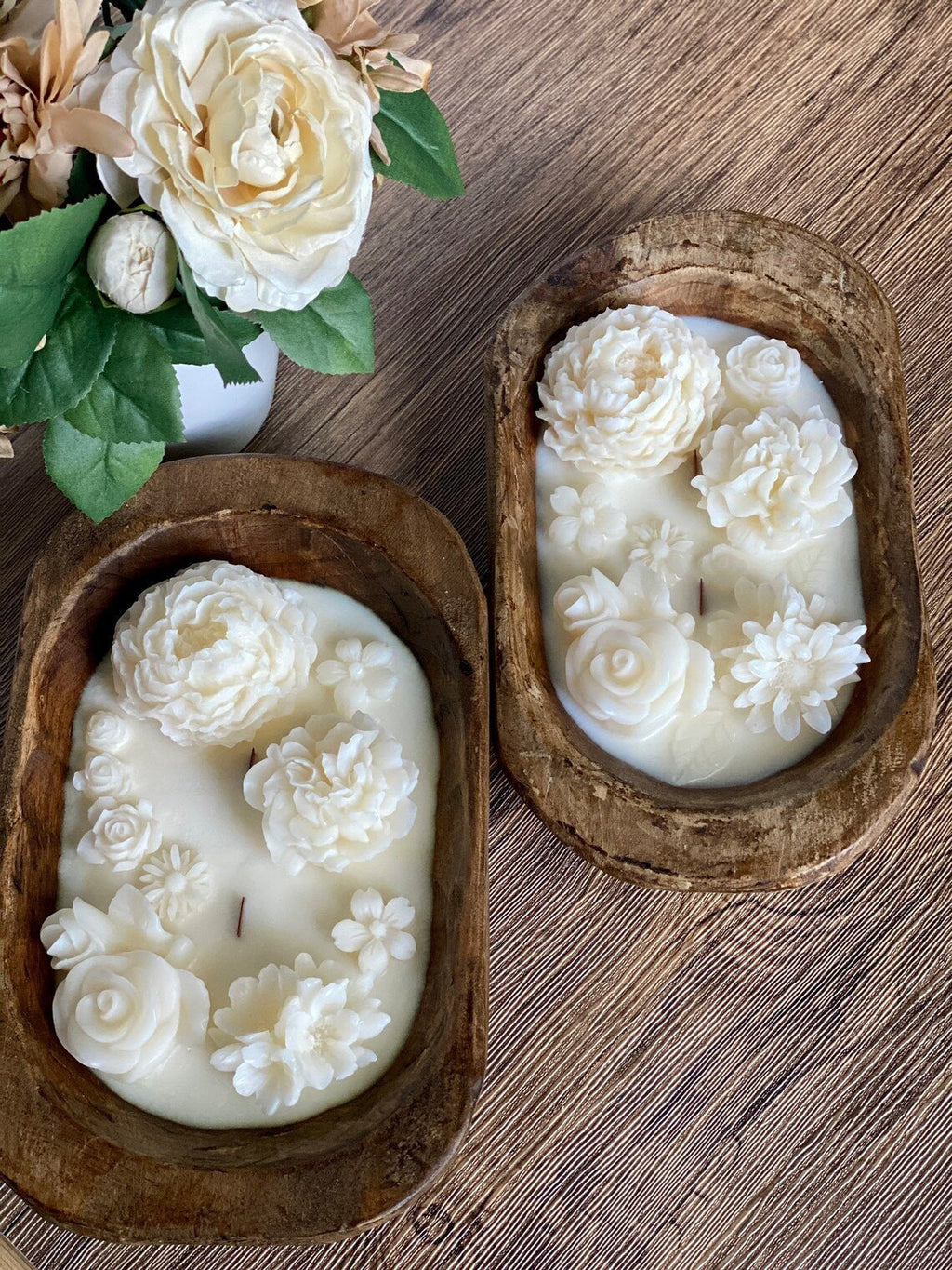 Botanical Garden Scented Dough Bowl Candle - countrycottagebarn