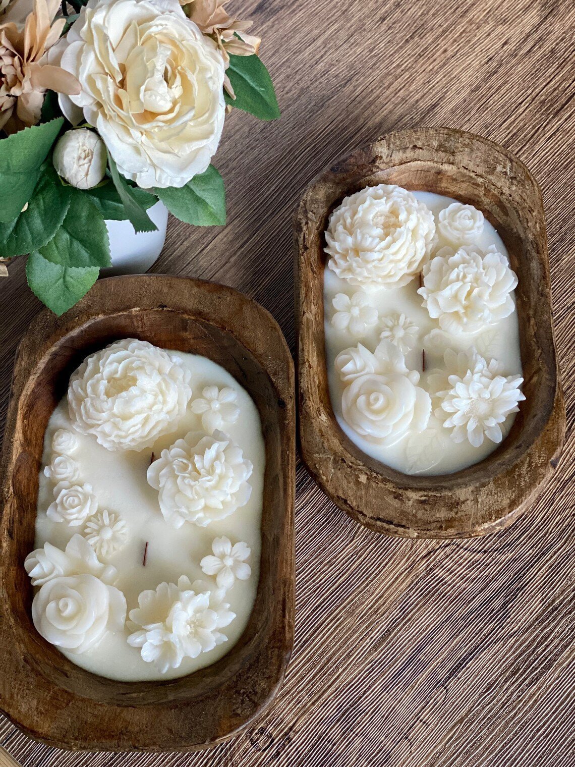 Botanical Garden Scented Dough Bowl Candle - countrycottagebarn