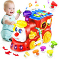 Baby Toys for 1 Year Old Boy Girl Gift Musical Train Baby Toys 6 - 12 12 - 18 MonthsEarly Educational Learning Montessori Kids Toys with Blocks/Light Toddler Christmas Birthday Gifts for 1 2 3 Year Old - countrycottagebarn