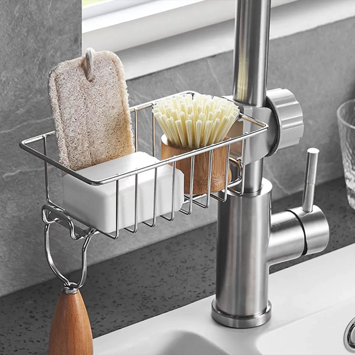 Faucet Hanging Storage Rack - countrycottagebarn