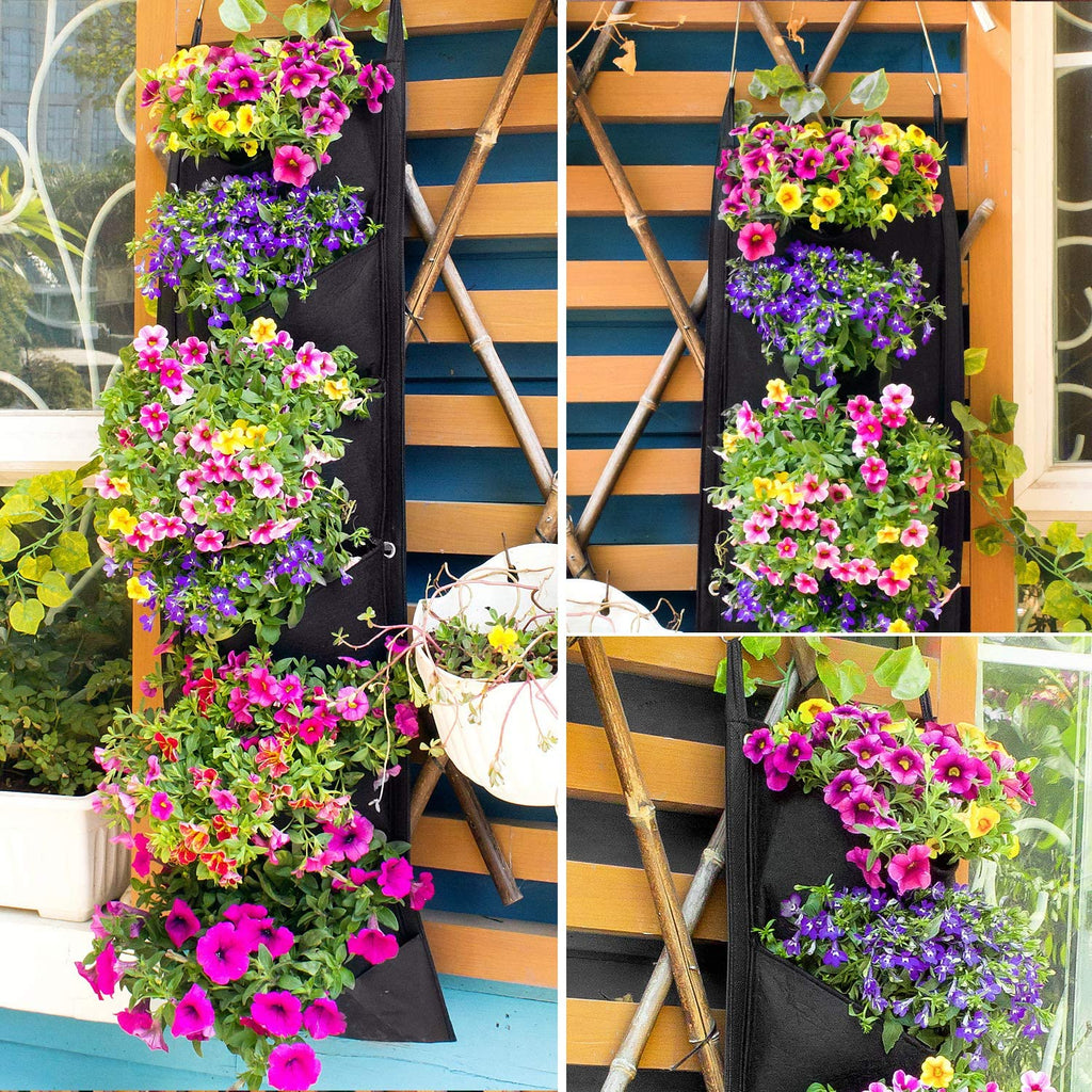 Vertical Hanging Garden Flower Pots - countrycottagebarn