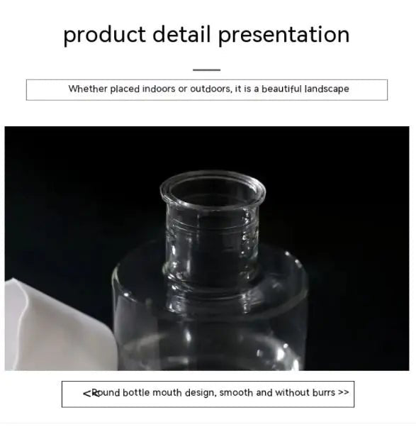 Transparent Small Pot For Plant Hydroponic Desktop - countrycottagebarn