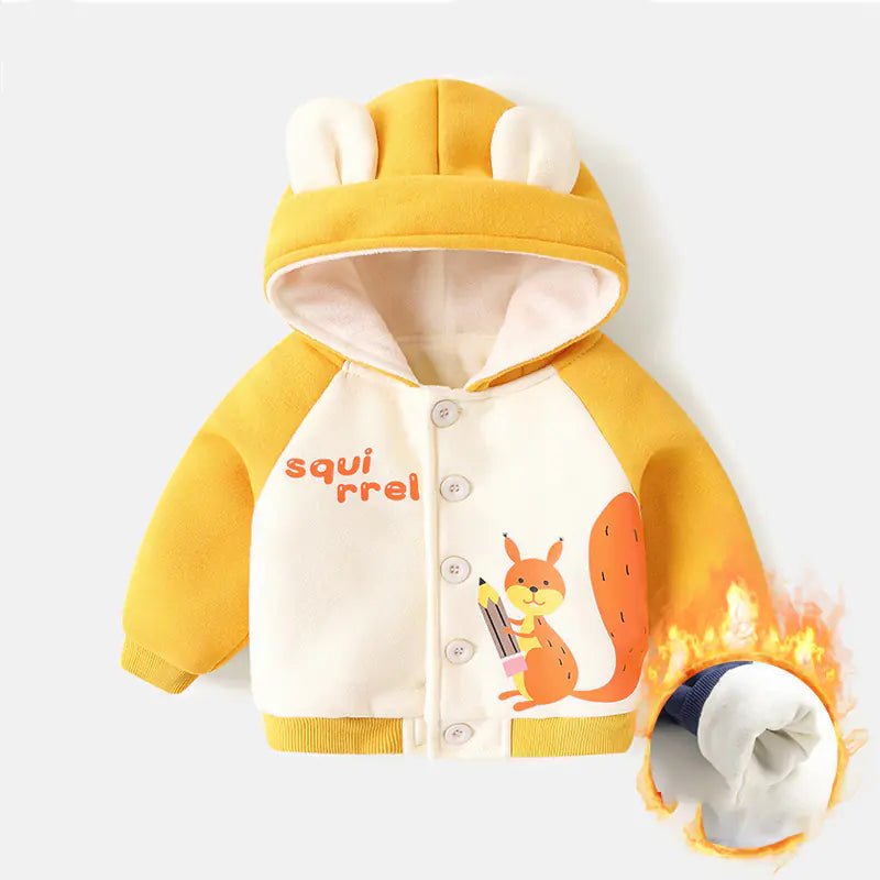 Baby Fleece Hooded Jacket for Boys and Girls Winter - countrycottagebarn