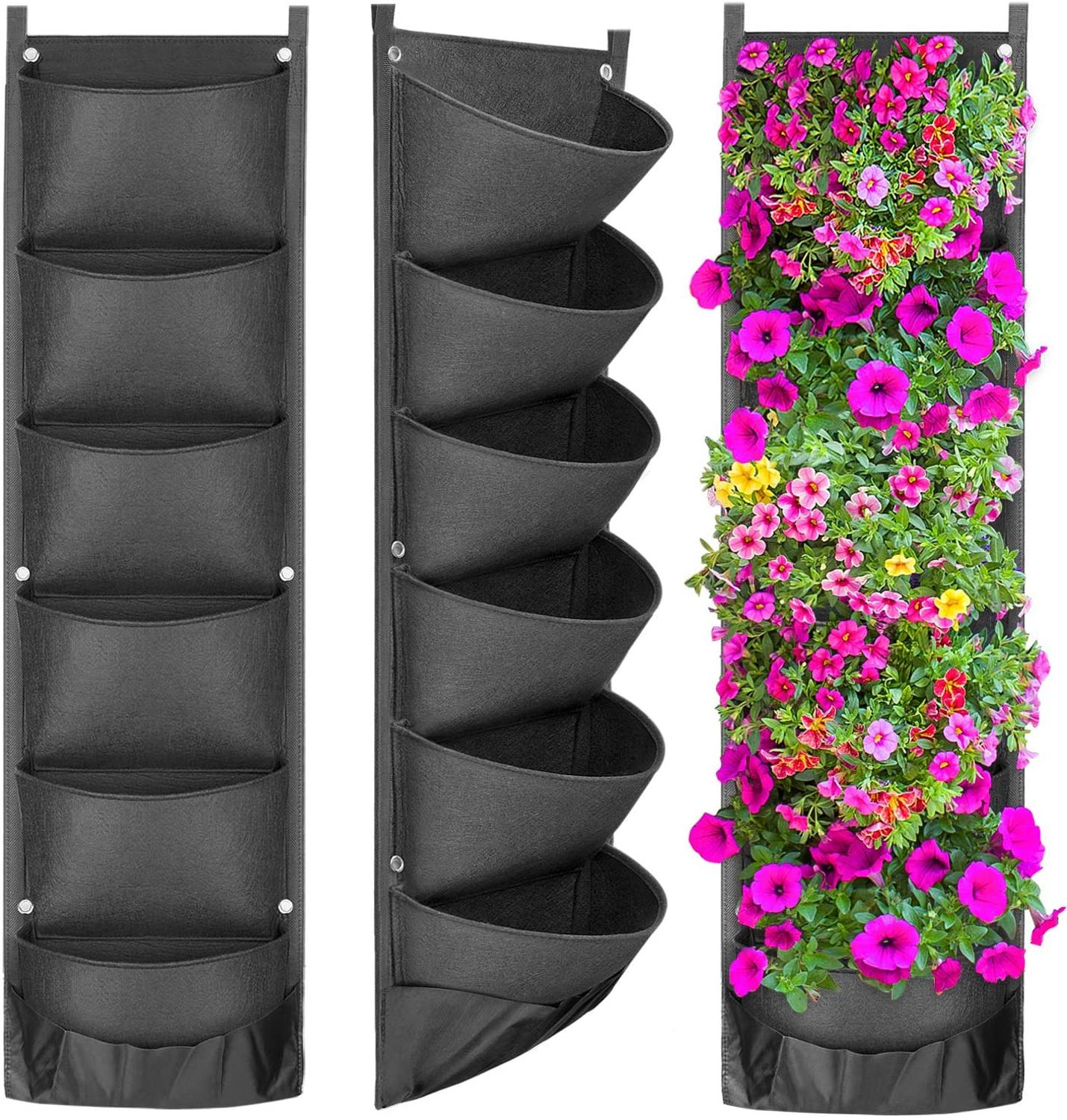 Vertical Hanging Garden Flower Pots - countrycottagebarn