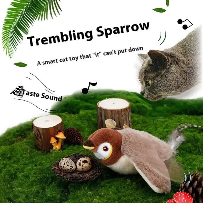 Flapping Bird Cat Toy - countrycottagebarn